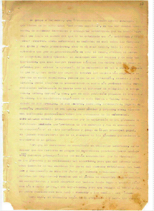 Documento del doctor Gustavo Gómez Azcárate, página 1