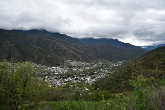 Paisaje de los alrededores de la cabecera municipal de Motozintla de Mendoza